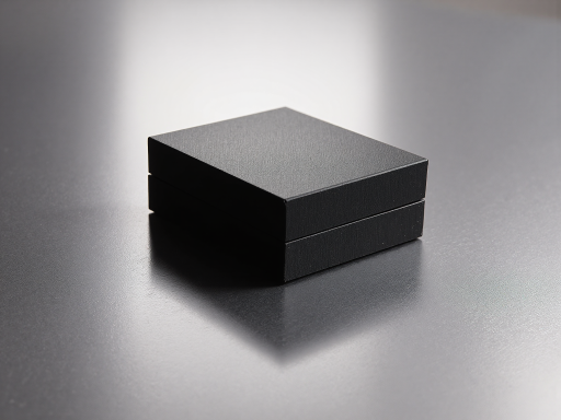 Luxury gift box with magnetic closure and soft touch finish, white background