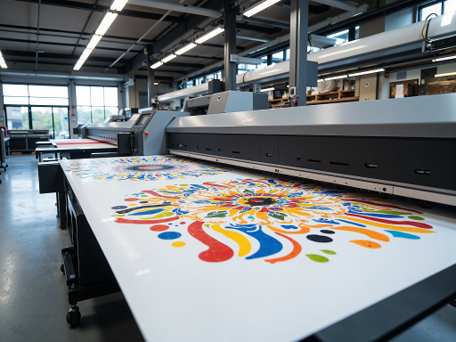 Custom adhesive sticker design with colorful graphics and transparent backing, white background